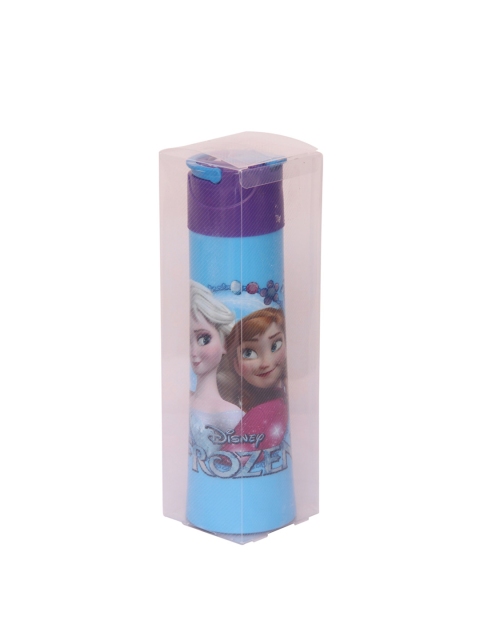 

Disney Girls Blue & Pink Elsa & Anna Printed Water Bottle