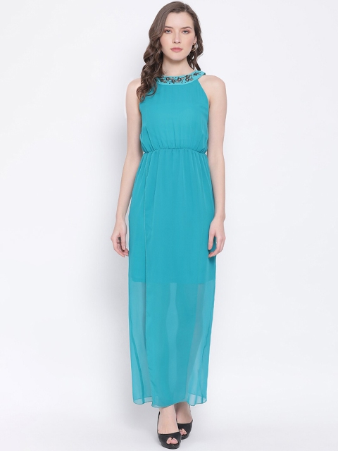 

LY2 Blue Georgette Maxi Dress
