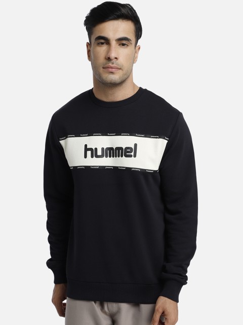

hummel Men Black Printed Sweatshirt