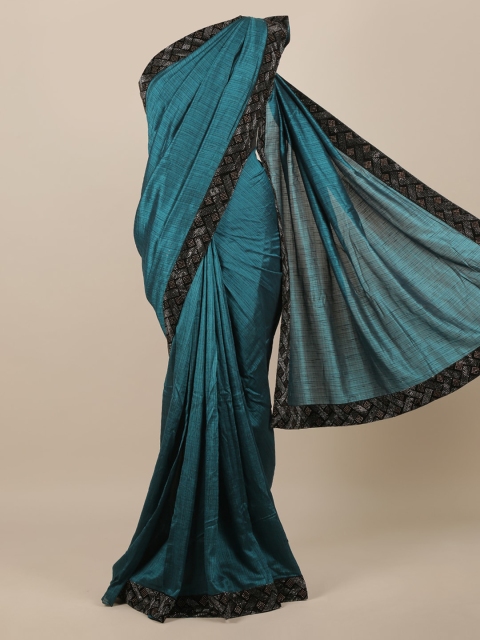 

Pothys Blue Woven Design Jute Silk Saree