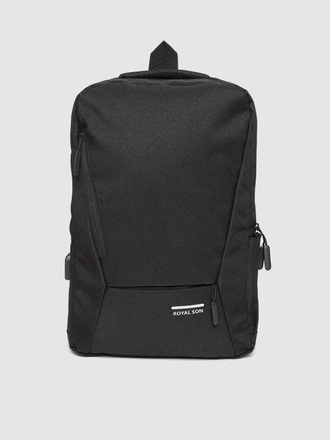 

ROYAL SON Unisex Black Laptop Backpack
