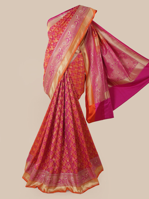 

Pothys Magenta Woven Design Banarasi Saree