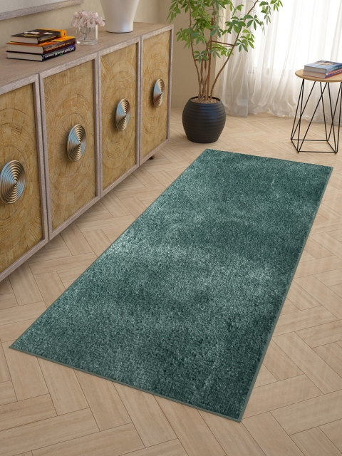 

Story@home Teal Blue Solid Floor Runner