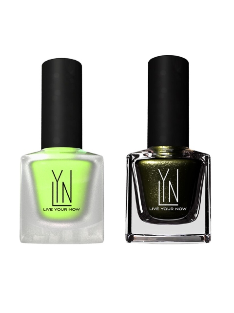 

LYN LIVE YOUR NOW Set of 2 Bombay Night & Lemonton Road Nail Paint, Olive