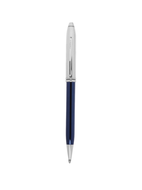 

Cross Silver-Toned & Navy-Blue Promotional Ball-Point Pen