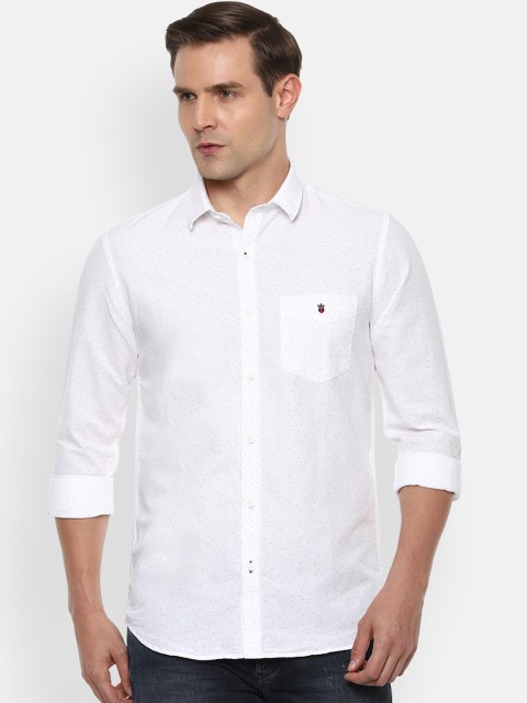 

Louis Philippe Sport Men White Printed Slim Fit Casual Shirt