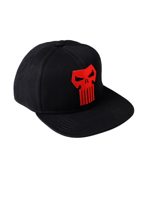 

Free Authority Men Black & Red Punisher Embroidered Snapback Cap
