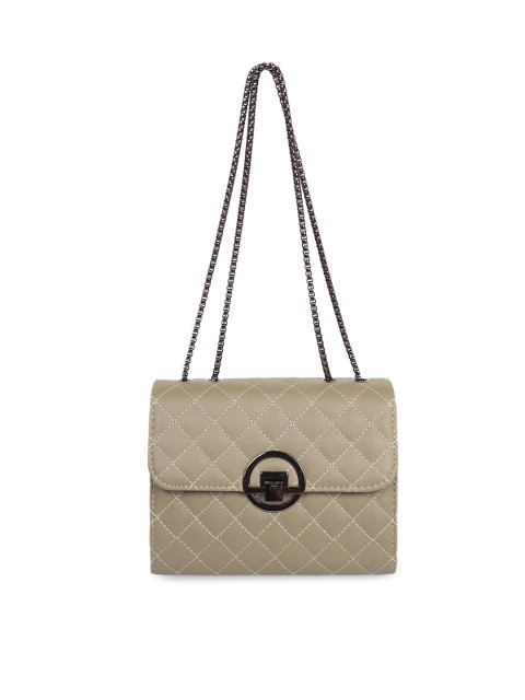 

Ratans Khaki Quilted Shoulder Bag