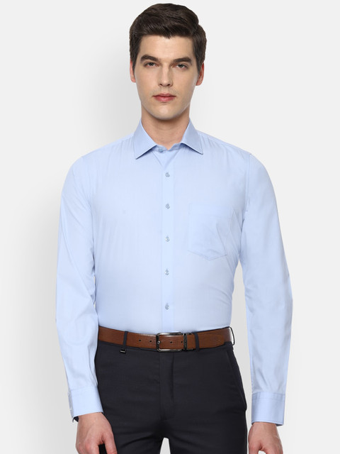 

Van Heusen Men Blue Slim Fit Solid Formal Shirt