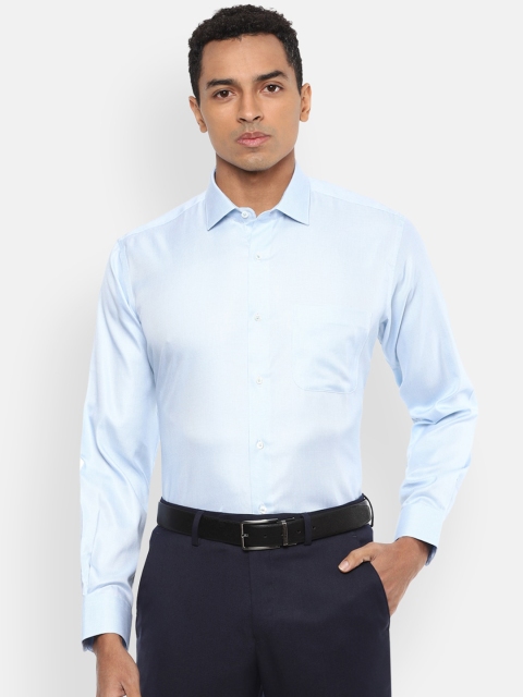 

Van Heusen Men Blue Regular Fit Checked Formal Shirt