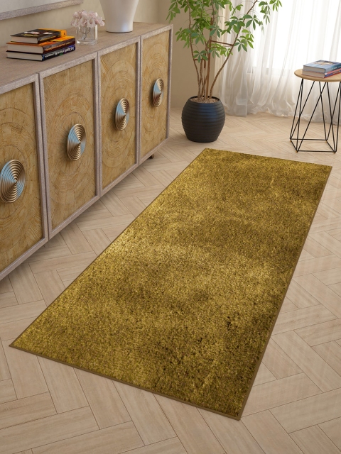 

Story@home Mustard Yellow Solid Floor Runner