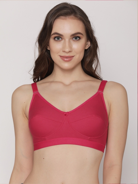 

Kalyani Women Pink Solid Non Padded Bra, Magenta