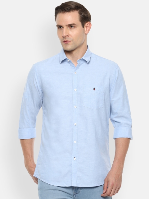 

Louis Philippe Sport Men Blue Solid Slim Fit Casual Shirt
