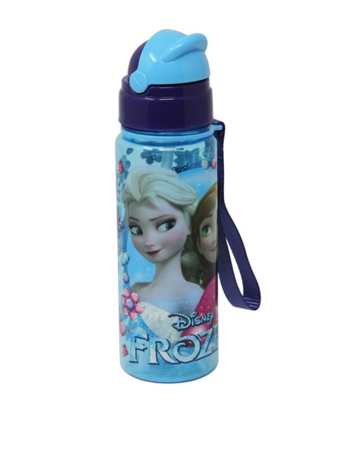 

Disney Girls Blue & Pink Elsa & Anna Printed Water Bottle 400 ML