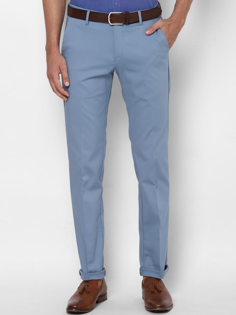 

Allen Solly Men Blue Regular Fit Solid Formal Trousers