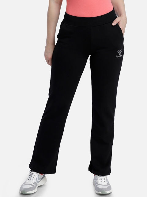 

hummel Women Black Solid Track Pants