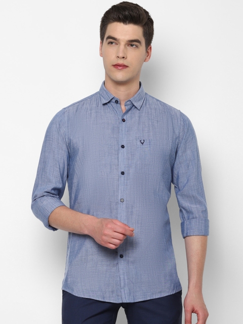

Allen Solly Men Blue Slim Fit Striped Casual Shirt