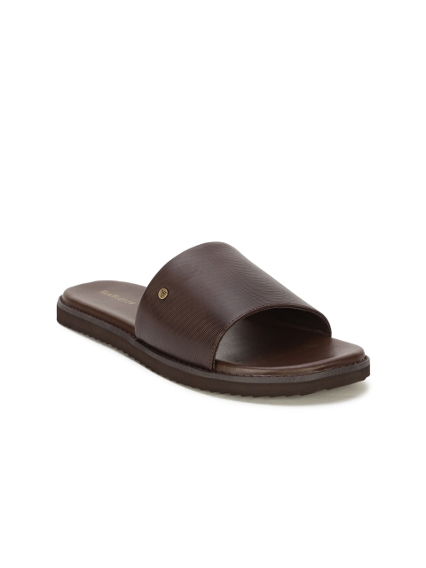 

Van Heusen Men Brown Leather Sliders