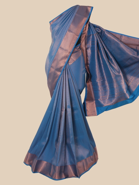 

Pothys Blue Woven Design Pure Silk Saree