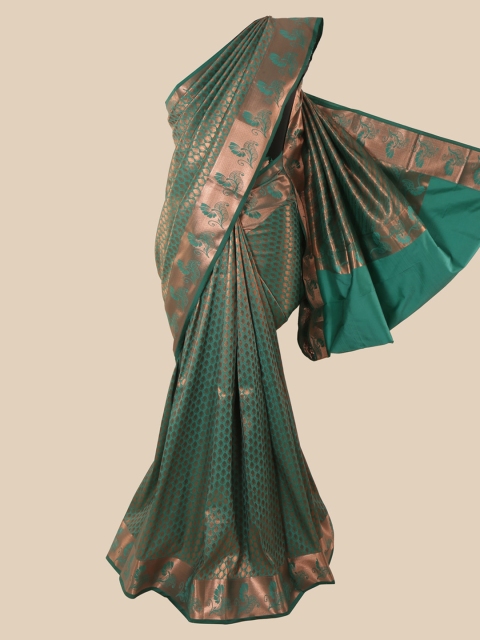 

Pothys Green Woven Design Pure Silk Saree