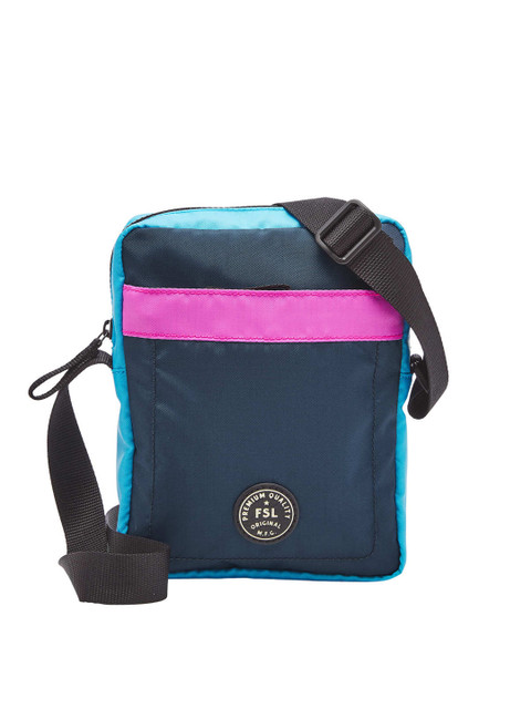 

Fossil Men Navy Blue & Pink Solid Messenger Bag