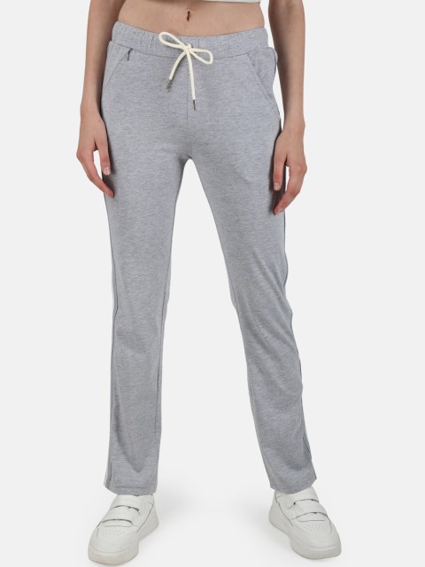 

Monte Carlo Women Grey Melange Solid Track Pants, Charcoal