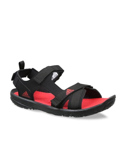 

ADIDAS Men Black & Red Solid Sports Sandals