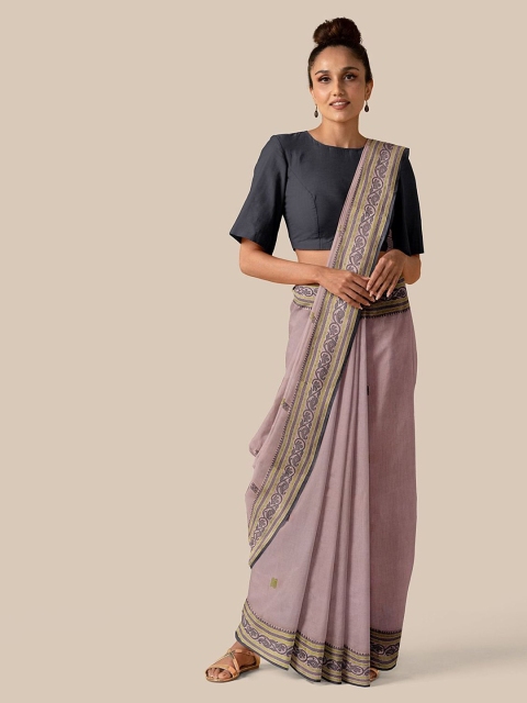 

Taneira Pink Printed Bengal Pure Cotton Saree