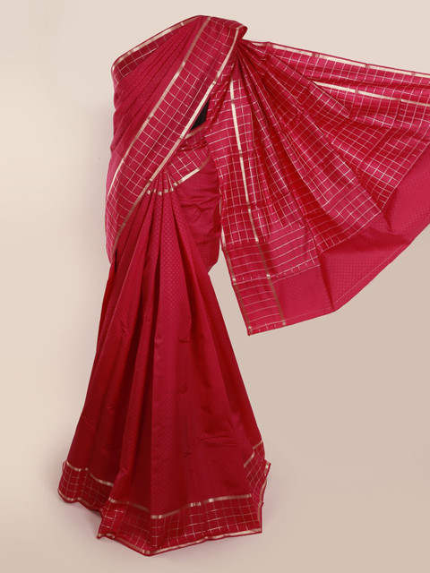 

Pothys Maroon Art Silk Saree