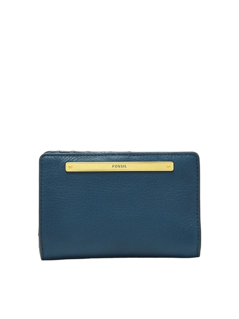 

Fossil Women Blue Solid Three Fold Wallet SL7986497