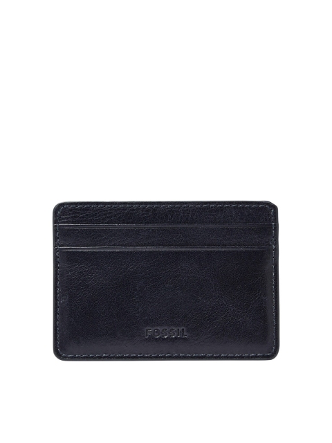 

Fossil Men Navy Blue Solid Card Holder