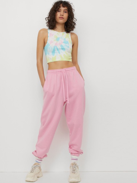 

H&M Women Pink Solid Joggers