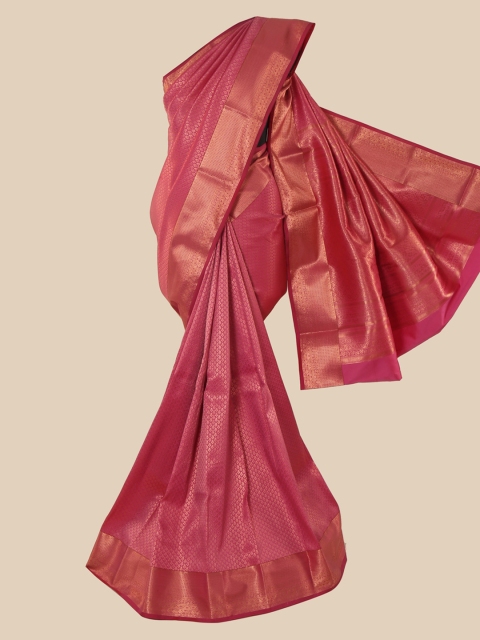 

Pothys Pink Woven Design Pure Silk Saree