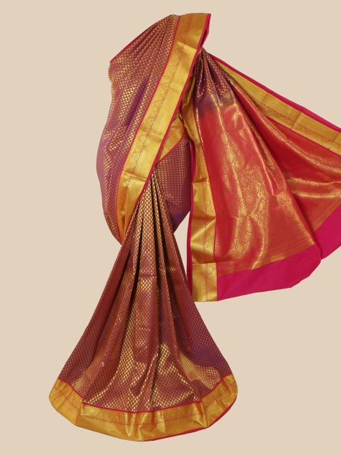 

Pothys Magenta Woven Design Pure Silk Saree