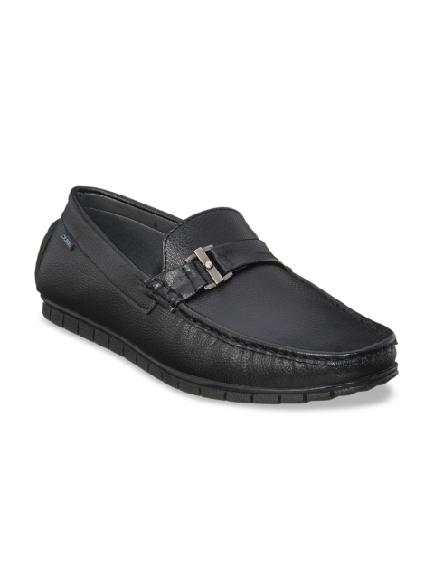 

Duke Men Black Textured Loafers