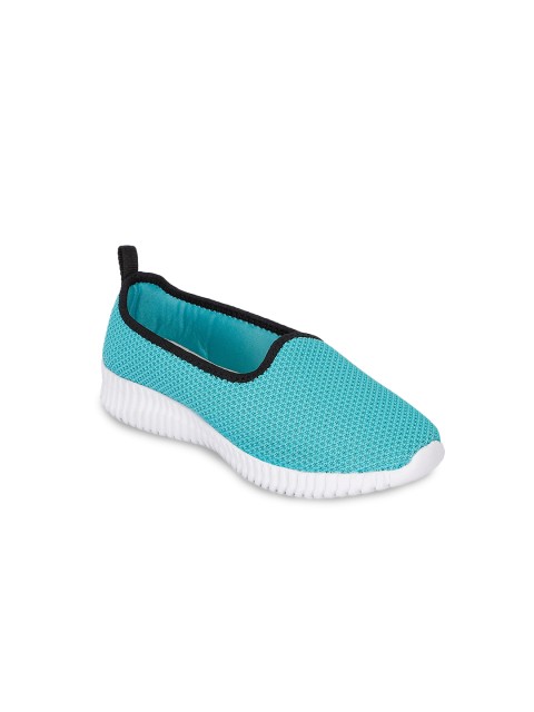 

Yuuki Women Turquoise Blue Mesh Mid-Top Walking Shoes