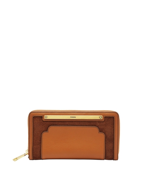 

Fossil Brown Solid Clutch