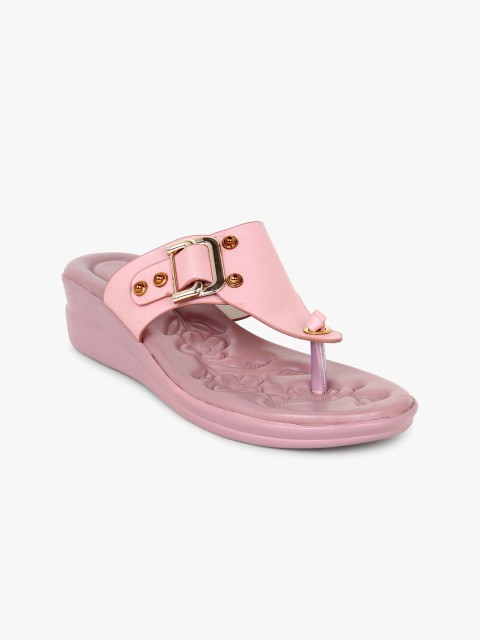 

Bloomtale Women Pink Solid Sandals