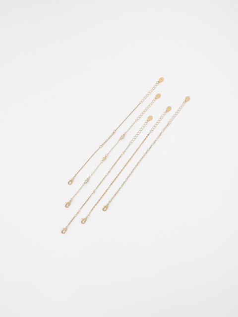 

Accessorize Assorted Metal Gold-Plated Charm Bracelet