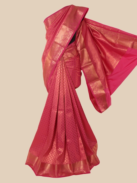 

Pothys Pink Woven Design Pure Silk Saree