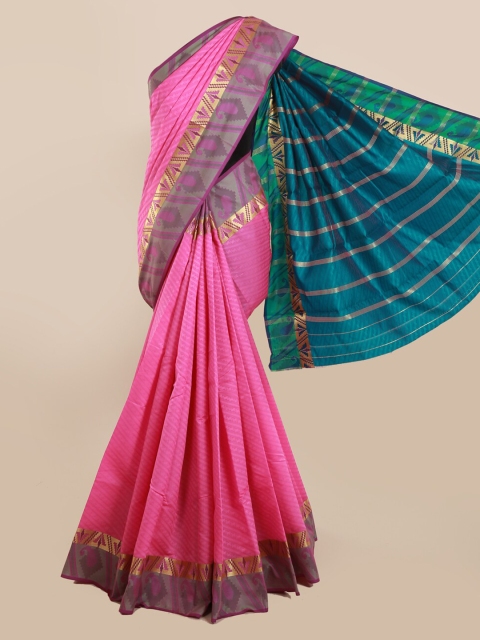 

Pothys Pink Woven Design Art Silk Saree
