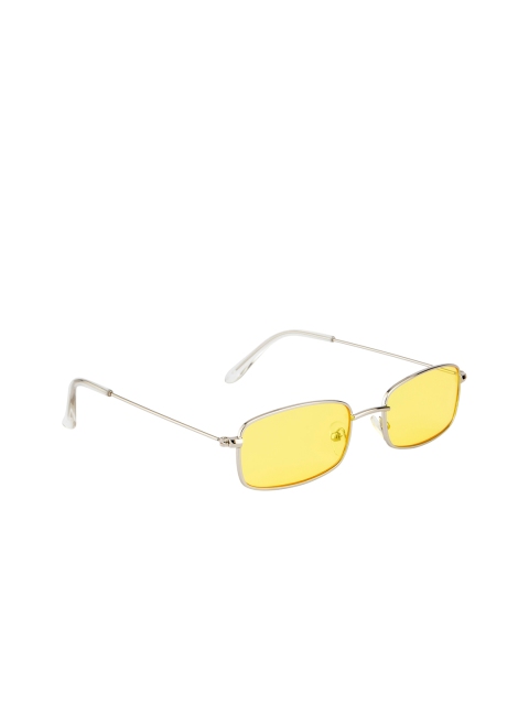 

Ted Smith Unisex Yellow Lens Rectangle Sunglasses with UV Protected Lens TS-CANDY_YELL