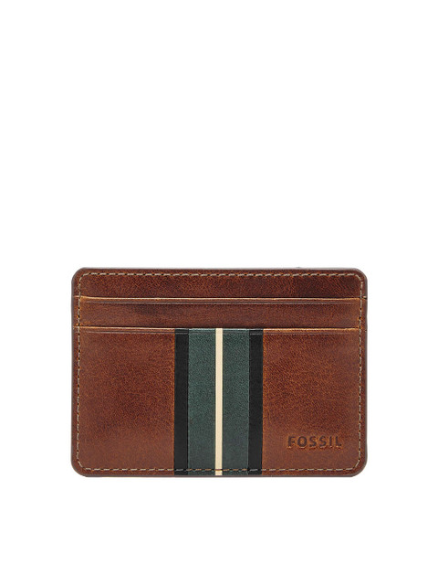

Fossil Men Brown Solid Card Holder ML4146222