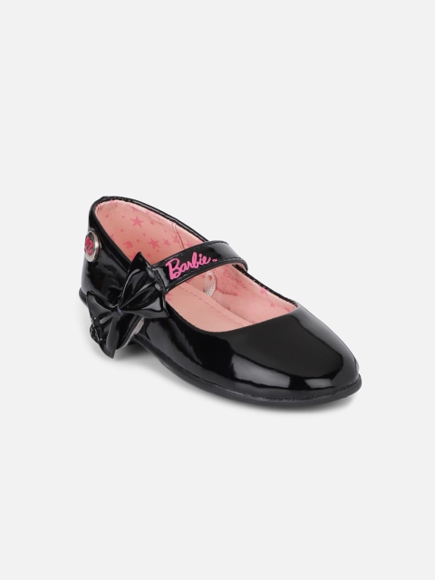 

Kids Ville Girls Black Printed Ballerinas with Bows Flats