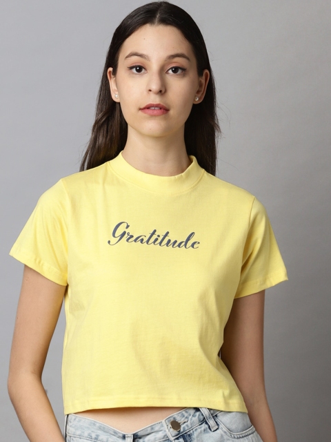 

Blue Saint Yellow Regular Crop Top