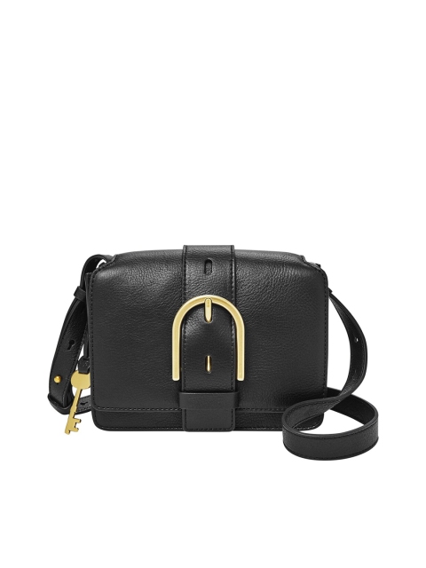 

Fossil Black Solid Sling Bag