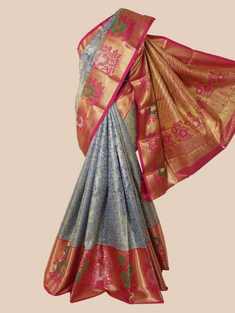 

Pothys Grey Woven Design Pure Silk Saree