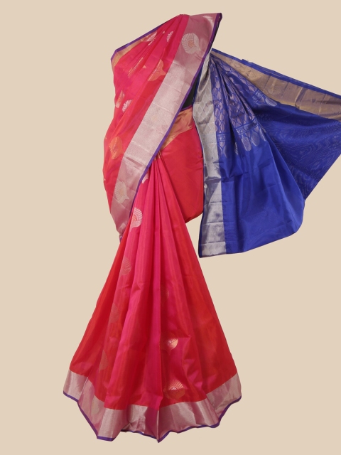 

Pothys Pink Pure Silk Woven Design Kanjeevaram Saree