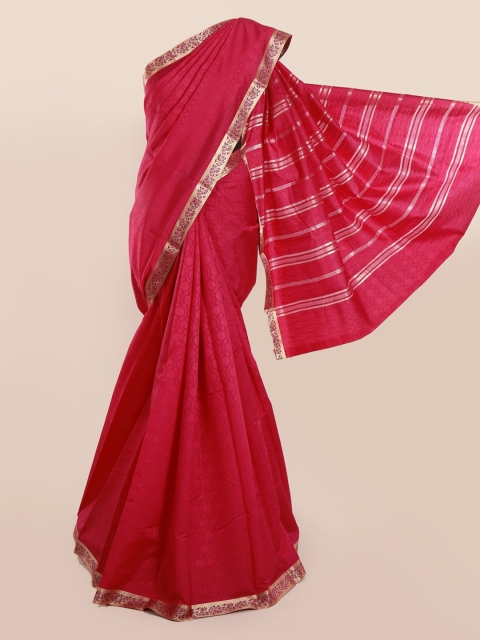 

Pothys Magenta Printed Art Silk Saree
