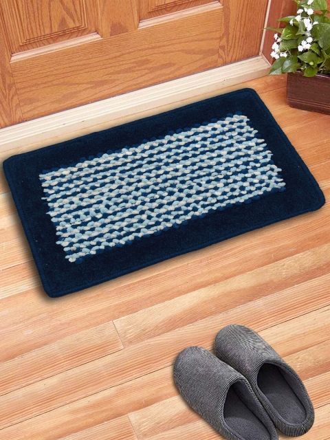

Story@home Blue & White Abstract Berlin Doormat